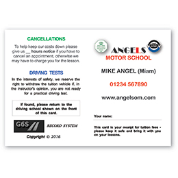 Personalized Pupil Appointment Cards Style D